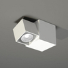 Kinkiet LAMPA ścienna BIZEN 7215 Shilo metalowa OPRAWA sufitowa reflektorek kostka biała