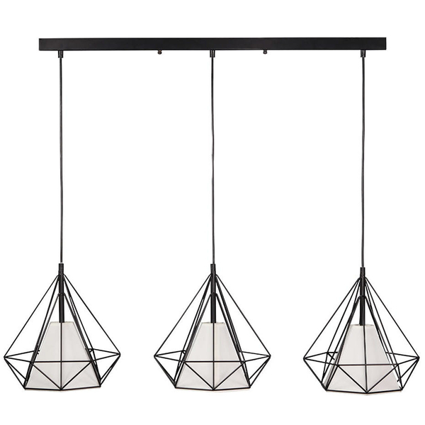 Druciana LAMPA wisząca HIRA 314574 Polux metalowa OPRAWA industrialny zwis czarny