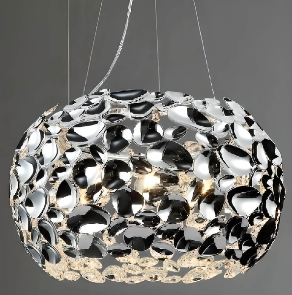 Elegancka lampa wisząca Carera OR80162 glamour do salonu chrom