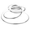 Modernistyczna lampa sufitowa NEMENIA DL106-67051 RL LED 36W 4000K chromowana