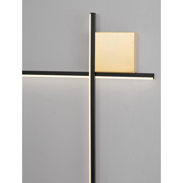 Lampa naścienna CHOTA LE44308 LED 20W 3000K do sypialni czarna złota