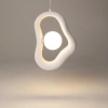 Geometryczna lampa wisząca Opus MOD380PL-01W do sypialni biała