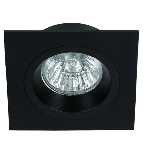 Wpuszczana lampa sufitowa Osta Nero Orlicki Design kwadratowa czarna