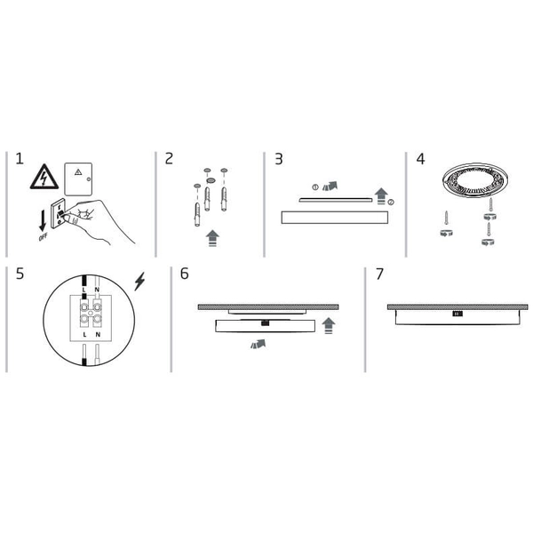 Lampa sufitowa Lid Round 10403 Nowodvorski LED 25W 3000K salonowa biała