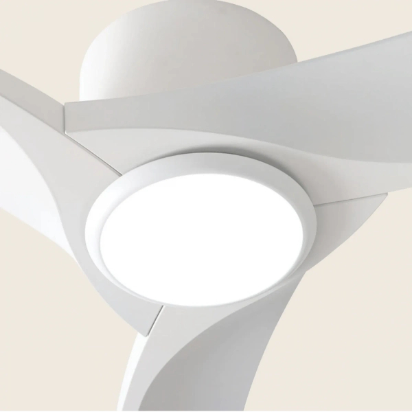 Wiatrak z modułem LED biały 25396+25398 1x LED 18W CCT do sypialni barwa zmienna
