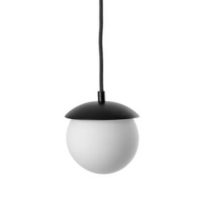 Wisząca lampa okrągła Kuul KLF122P0 ball kula czarna biała