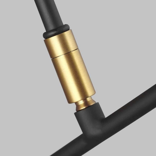 Loftowa LAMPA ścienna Simon FE-SIMON1 Elstead FEISS metalowa OPRAWA regulowany kinkiet mosiądz czarny