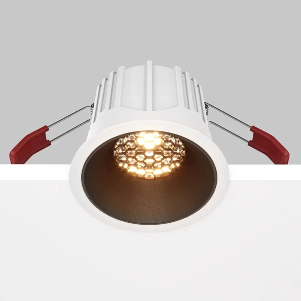 Wpuszczane oczko Alfa DL043-01-15W2.7K-RD-WB-DE LED 15W 2700K białe czarne