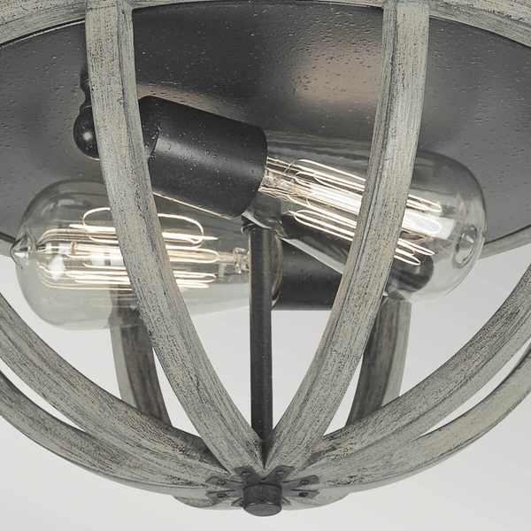 Sufitowa lampa drewniana Allier FE-ALLIER-F-WW Feiss drewno dębowe czarna