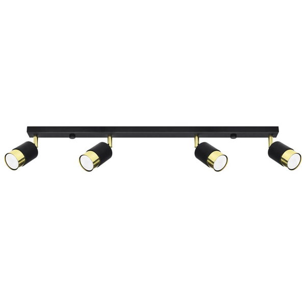 Sypialniana lampa sufitowa SL.1072 nad łóżko czarna złota