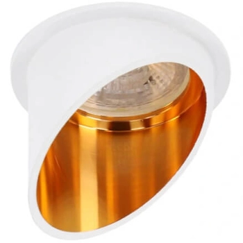 Sufitowa lampa metalowa CGOPSUFRUR do pokoju biała złota