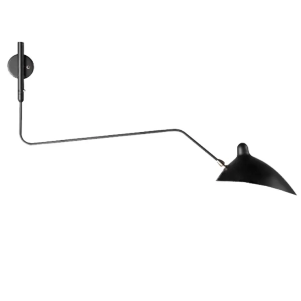 Kinkiet ścienny na peszlu Crane ST-W8701 Step do sypialni czarny