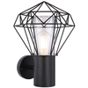 Ogrodowa lampa ścienna HORACE 31355 elewacyjna druciana IP44 czarna