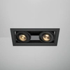 Podwójna lampa wpuszczana Metal Modern DL093-02-10W3K-B LED 20W czarna