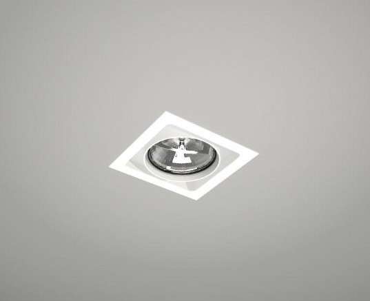 Spot LAMPA sufitowa MUKO 7340 Shilo podtynkowa OPRAWA kwadratowa WPUST do zabudowy OCZKO białe