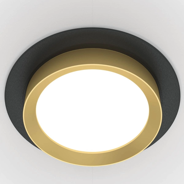 Okrągła lampa wpuszczana Hoop DL086-GX53-RD-BG oprawa złota