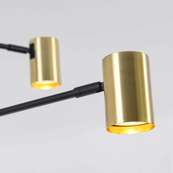 Złoty żyrandol lampa SNOW LP-731/6P GD Light Prestige salonowy metal tuba sticks