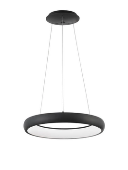 Nowoczesna lampa wisząca Tolu do salonu LED 32W czarna