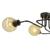 Loftowa lampa sufitowa 3040/4 BL 21QG kule czarna mosiądz