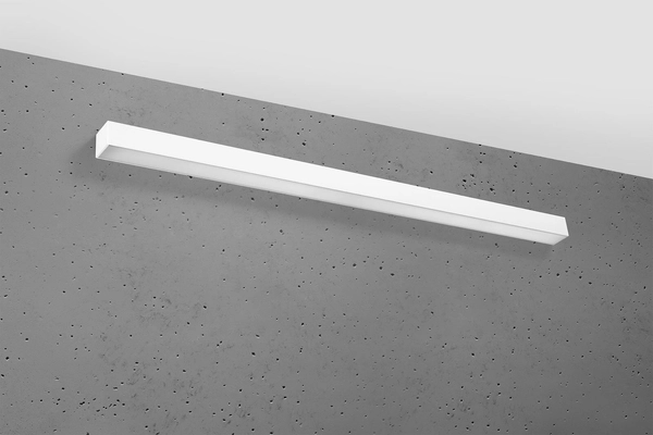 LAMPA ścienna PINNE SOL TH071 prostokątna OPRAWA kinkiet LED 38W 3000K metalowy biały
