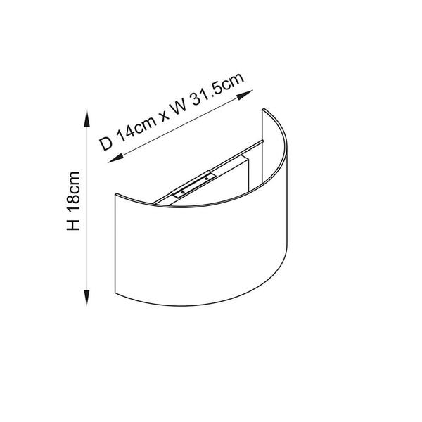 Lampa na ściane Obi 70335 Endon klasyczna len półokrągłą beżowy