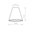 Industrialny klosz CAMELEON CONE S 8501 Nowodvorski do lampy niebieski złoty