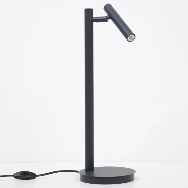 Stołowa lampa do sypialni Sopel 41478 tubka z wtyczką grafitowa