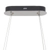 Owalna lampa wisząca LUXORA 11707 LED 40W 3000K kryształowa nikiel