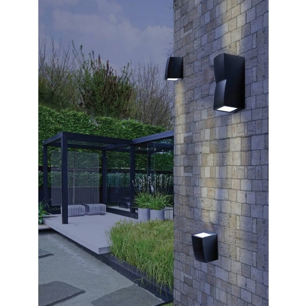 Elewacyjny kinkiet ścienny REZIA AZ4343 Azzardo IP54 czarny