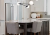 Lampa wisząca Arton K-4966 z kulistymi kloszami biała czarna