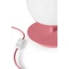Lampa stolikowa do biura PLAAT ST PLS188P1 szklana różowa