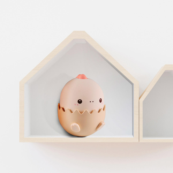 Dekoracyjna lampka nocna Baby 326973 Polux RGB dinozaur różowa
