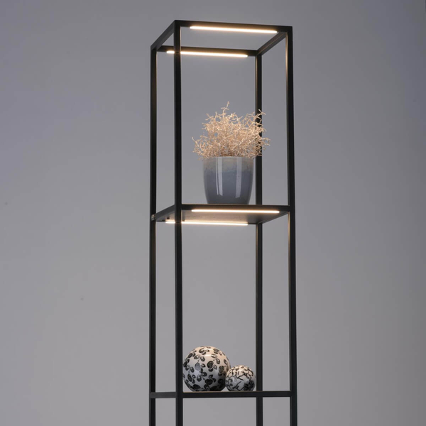Podłogowa lampa prostokątna CONNI 401-18 LED 19W 3000K czarny