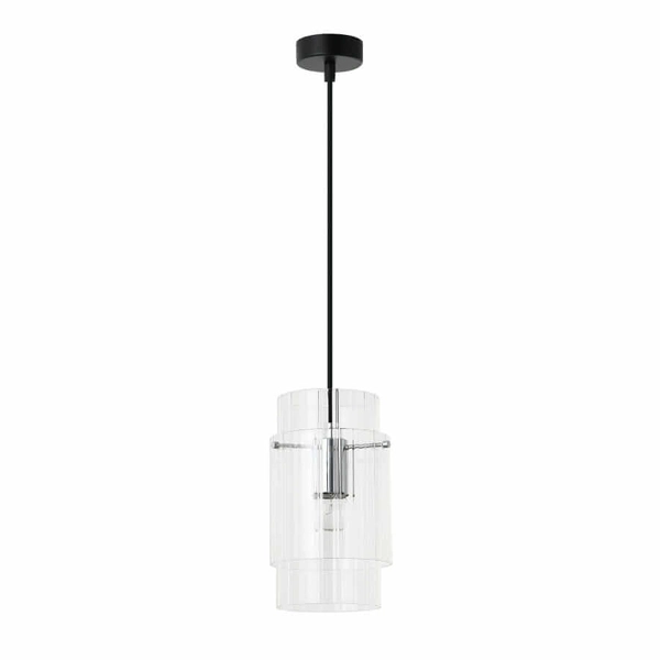 Pokojowa lampa wisząca Savona LP-707/1P przezroczysta srebrna