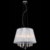 Żyrandol LAMPA wisząca ISLA MDM1869-3 WH Italux klasyczna OPRAWA abażurowa kryształowa ZWIS glamour crystal biały