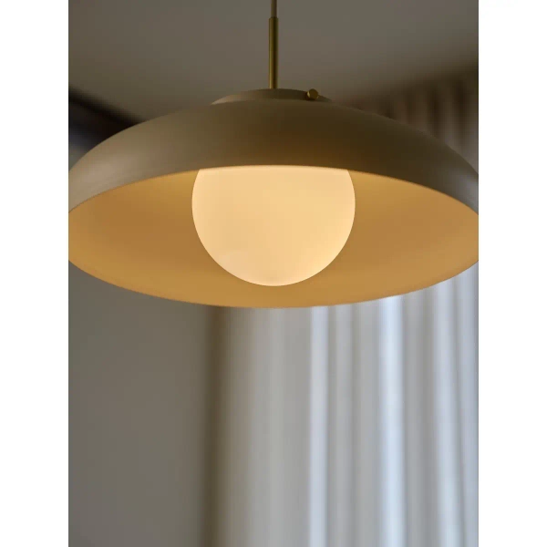 Lampa wisząca nad stół Latif 2520123009 owalny szkło opalowe beżowy