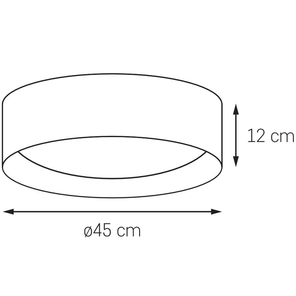 Plafon LAMPA sufitowa VERO 30446302 Kaspa okrągła OPRAWA metalowa biała