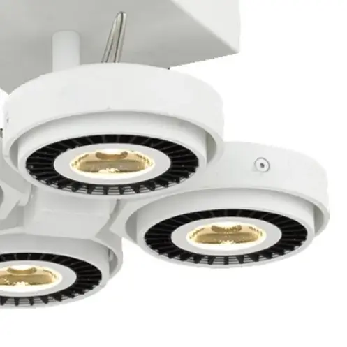 Plafon TECHNO ML3839 Milagro metalowy spot LED 40W 3000K reflektorki białe czarne