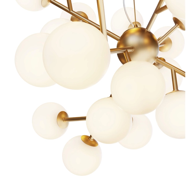 Szklana lampa wisząca Dallas MOD545PL-24BS balls złote białe