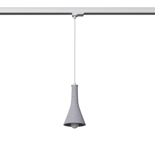 Trójobwodowa lampa wisząca do szyn tuba REA MYL.00148 szara biała