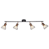 Plafon LAMPA sufitowa SOFIA 4 310965 Polux industrialna OPRAWA metalowa listwa regulowane reflektorki miedź czarne