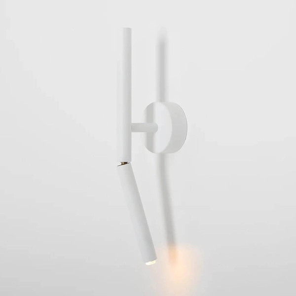 Regulowany kinkiet ścienny Stick 1084C Aldex metalowy biały