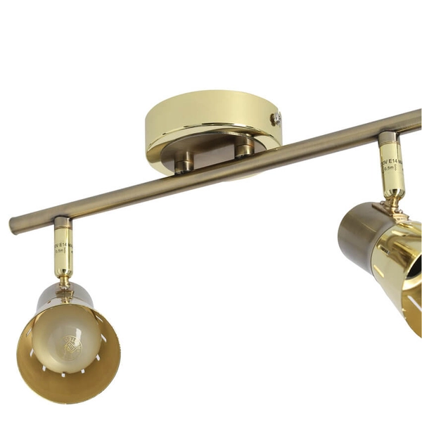 Sufitowa lampa reflektorowa Arena 92-84487 regulacja złoty