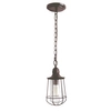 Lampa wisząca zewnętrzna QZ-MARINE8-S Quoizel na łańcuchu na taras brązowa