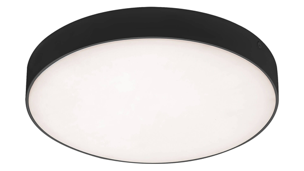 Łazienkowa LAMPA plafon TARTU 7897 Rabalux metalowa OPRAWA sufitowa LED 18W 2800K - 6000K plafoniera okrągła IP44 czarna