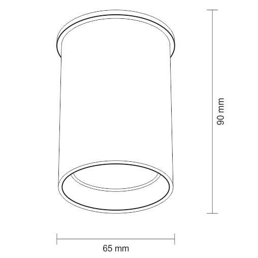 Spot LAMPA sufitowa ARIDA 1109 Shilo reflektorowa OPRAWA do łazienki downlight tuba czarna