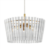 Wisząca lampa Bach P0547-05H-F9AC Zumaline szklana przezroczysty złoty