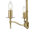 Świecznikowa lampa wisząca Marble MAR5345-EH Dar Lighting regulowana do jadalni złota