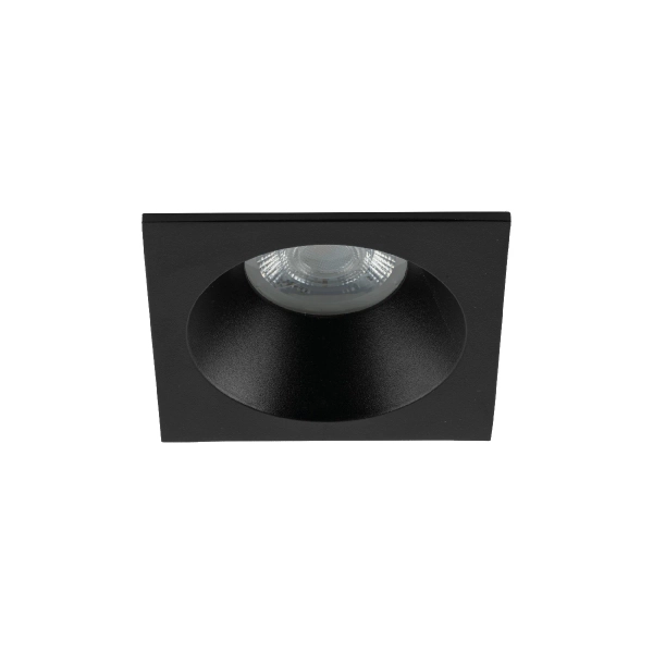Łazienkowy downlight sufitowy Prisma 10581 kwadratowy IP65 czarny