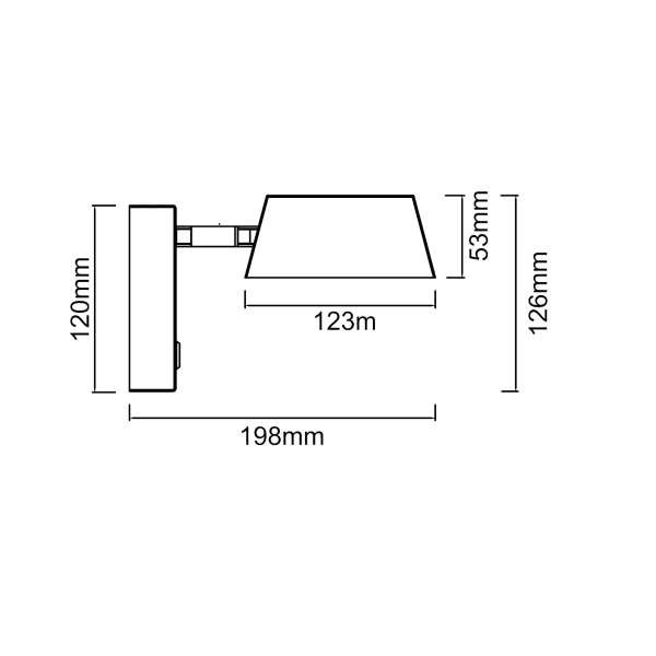 Kinkiet ścienny do salonu Timo OR86522 LED 6W 3000-6500K czarny